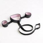 Набор БДСМ-аксессуаров для секс-игр в подневолье Сима-Ленд - 7 предметов - чёрно-розовый