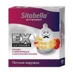 Стимулирующая насадка в виде презерватива Sitabella Extender - Ночная коррида Стимулирующая насадка в виде презерватива Sitabella Extender - Ночная коррида
