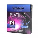 Стимулирующая насадка в виде презерватива с шипиками и усиками Sitabella Platino - Ураган
