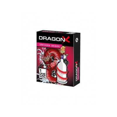 Стимулирующая насадка в виде презерватива с эластичными усиками Sitabella Dragon SOUTHERN