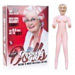 Надувная секс кукла Greedy Gilf с напечатанным лицом - телесная - 155 см