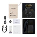Набор Golden Moments с вакуумным стимулятором Womanizer premium 2 и вибратором для пар We Vibe Chorus - чёрный Набор Golden Moments с вакуумным стимулятором Womanizer premium 2 и вибратором для пар We Vibe Chorus - чёрный