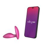Анальная вибро-пробка для ношения Ditto+ by We-Vibe с пультом и управлением со смартфона - розовая - 9 см