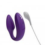 Вибратор для пар с анатомической регулировкой We-Vibe Sync 2 с пультом и управлением со смартфона - фиолетовый Вибратор для пар с анатомической регулировкой We-Vibe Sync 2 с пультом и управлением со смартфона - фиолетовый