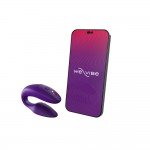 Вибратор для пар с анатомической регулировкой We-Vibe Sync 2 с пультом и управлением со смартфона - фиолетовый