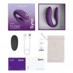 Вибратор для пар с анатомической регулировкой We-Vibe Sync 2 с пультом и управлением со смартфона - фиолетовый Вибратор для пар с анатомической регулировкой We-Vibe Sync 2 с пультом и управлением со смартфона - фиолетовый