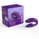 Вибратор для пар с анатомической регулировкой We-Vibe Sync 2 с пультом и управлением со смартфона - фиолетовый Вибратор для пар с анатомической регулировкой We-Vibe Sync 2 с пультом и управлением со смартфона - фиолетовый