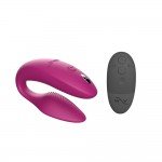 Вибратор для пар с анатомической регулировкой We-Vibe Sync 2 с пультом и управлением со смартфона - розовый Вибратор для пар с анатомической регулировкой We-Vibe Sync 2 с пультом и управлением со смартфона - розовый