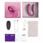 Вибратор для пар с анатомической регулировкой We-Vibe Sync 2 с пультом и управлением со смартфона - розовый Вибратор для пар с анатомической регулировкой We-Vibe Sync 2 с пультом и управлением со смартфона - розовый