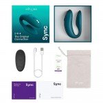 Вибратор для пар с анатомической регулировкой We-Vibe Sync 2 с пультом и управлением со смартфона - зелёный Вибратор для пар с анатомической регулировкой We-Vibe Sync 2 с пультом и управлением со смартфона - зелёный