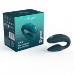 Вибратор для пар с анатомической регулировкой We-Vibe Sync 2 с пультом и управлением со смартфона - зелёный Вибратор для пар с анатомической регулировкой We-Vibe Sync 2 с пультом и управлением со смартфона - зелёный