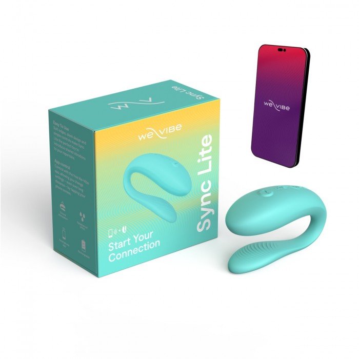 Вибратор для пар We-Vibe Sync Lite с управлением со смартфона - мятный Вибратор для пар We-Vibe Sync Lite с управлением со смартфона - мятный