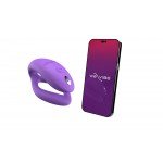 Вибратор для пар с анатомической регулировкой и О-образной формой We-Vibe Sync O с пультом и управлением со смартфона - фиолетовый