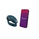 Вибратор для пар с анатомической регулировкой и О-образной формой We-Vibe Sync O с пультом и управлением со смартфона - зелёный
