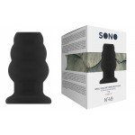Анальная пробка с тоннелем №49 Small Hollow Tunnel Butt Plug 3 Inch - чёрная - 7,7 см