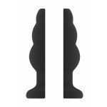 Анальная пробка с тоннелем №49 Small Hollow Tunnel Butt Plug 3 Inch - чёрная - 7,7 см