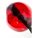 Красный сладкий леденец в виде кляпа на ремешке Sosuчki со вкусом Виски - 41 гр