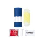 Мастурбатор с вращением Tenga Spinner Shell с более плотным сжатием - с желтой спиралью - 13 см
