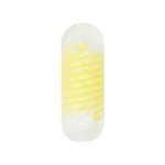 Мастурбатор с вращением Tenga Spinner Shell с более плотным сжатием - с желтой спиралью - 13 см