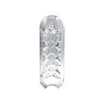 Мастурбатор с вращением Tenga Spinner Shell с более плотным сжатием - с желтой спиралью - 13 см