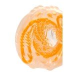 Мастурбатор с вращением Tenga Spinner Beads с ребристыми круглыми вставками - с темно-желтой спиралью - 13 см Мастурбатор с вращением Tenga Spinner Beads с ребристыми круглыми вставками - с темно-желтой спиралью - 13 см