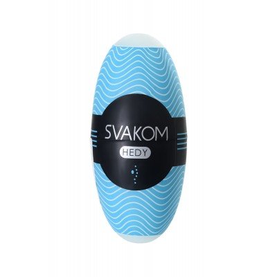 Многоразовый мини-мастурбатор яйцо Svakom Hedy Egg - голубой - 1 шт