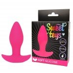 Классическая анальная пробка из силикона Sweet Toys - розовая - 10 см Классическая анальная пробка из силикона Sweet Toys - розовая - 10 см