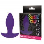 Классическая анальная пробка из силикона Sweet Toys - фиолетовая - 10,5 см Классическая анальная пробка из силикона Sweet Toys - фиолетовая - 10,5 см