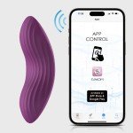 Клиторальный вибратор с трусиками в комплекте Svakom Edeny с управлением со смартфона - фиолетовый Клиторальный вибратор с трусиками в комплекте Svakom Edeny с управлением со смартфона - фиолетовый