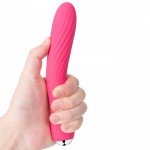 Мощный и тихий вибратор с функцией нагрева Svakom Anya для вагинальной или клиторальной стимуляции - розовый - 19,5 см