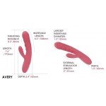 Возвратно-поступательный вибратор Svakom Avery с двумя независимыми моторами - розовый - 19,5 см