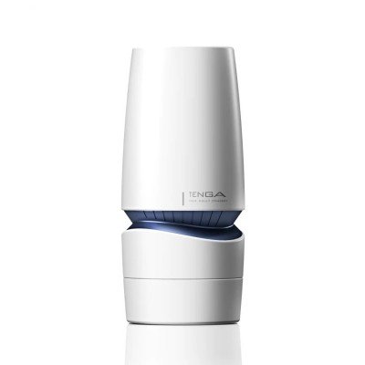Мастурбатор-имитатор орального секса с регулировкой всасывания TENGA AERO Cobalt Ring - с интенсивным рельефом - 17,2 см