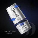 Мастурбатор-имитатор орального секса с регулировкой всасывания TENGA AERO Cobalt Ring - с интенсивным рельефом - 17,2 см