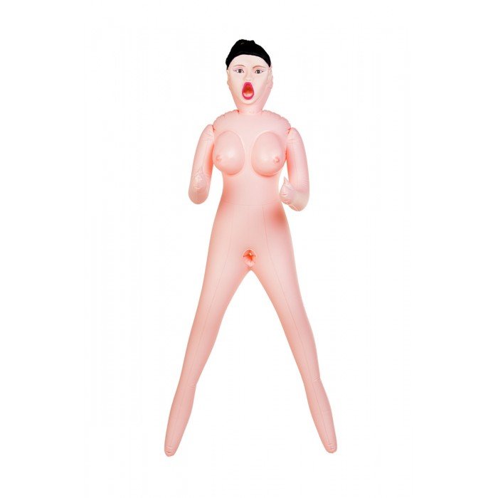 Кукла надувная Scarlett ToyFa Dolls-X с тремя отверситями, реалистичной вставкой и насосом - телесная - 160 см Кукла надувная Scarlett ToyFa Dolls-X с тремя отверситями, реалистичной вставкой и насосом - телесная - 160 см