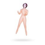 Надувная секс кукла с двумя отверстиями - шатенка TOYFA Dolls-X Jennifer - телесная - 160 см