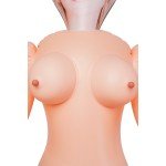 Надувная секс кукла с двумя отверстиями - блондинка TOYFA Dolls-X Cecilia - телесная - 160 см