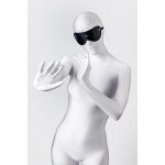 Кожаная маска Anonymo с мягким подкладом - чёрная Кожаная маска Anonymo с мягким подкладом - чёрная