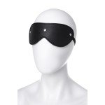 Кожаная маска Anonymo с мягким подкладом - чёрная