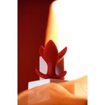 Силиконовая расширяющая анальная пробка ToDo by Toyfa Flower - красная - 9 см
