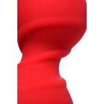 Силиконовая анальная втулка ToDo Anal Plug Trio - красная - 16 см