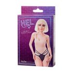 Трусики стрепы H.E.L. Mellie из текстиля - чёрные