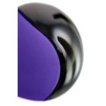 Стильный вибромассажер для тела и эрогенных зон L'eroina Cosmy - фиолетово-чёрный - 18 см