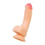 Реалистичный фаллоимитатор RealStick Nude Nash с мошонкой и присоской - телесный - 18 см Реалистичный фаллоимитатор RealStick Nude Nash с мошонкой и присоской - телесный - 18 см