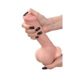 Суперреалистичный гнущийся фаллоимитатор с подвижной кожей My Sweety RealStick на присоске - телесный - 21,5 см Суперреалистичный гнущийся фаллоимитатор с подвижной кожей My Sweety RealStick на присоске - телесный - 21,5 см