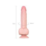 Суперреалистичный гнущийся фаллоимитатор с подвижной кожей My Dear RealStick на присоске - телесный - 22,5 см Суперреалистичный гнущийся фаллоимитатор с подвижной кожей My Dear RealStick на присоске - телесный - 22,5 см