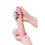 Суперреалистичный гнущийся фаллоимитатор с подвижной кожей My Dear RealStick на присоске - телесный - 22,5 см Суперреалистичный гнущийся фаллоимитатор с подвижной кожей My Dear RealStick на присоске - телесный - 22,5 см