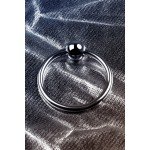 Кольцо металлическое под головку пениса Metal by Toyfa с шариком - размера S - 2,5 см