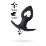 Вибропробка с полой серединой в виде сердечка POPO Pleasure by TOYFA Cordis S - чёрная - 10,5 см Вибропробка с полой серединой в виде сердечка POPO Pleasure by TOYFA Cordis S - чёрная - 10,5 см
