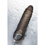 Закрытая насадка на пенис с подхватом мошонки ToyFa XLover - дымчатая - 15,5 см
