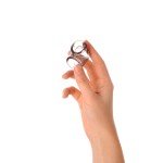 Эрекционное кольцо-насадка с фиксацией мошонки ToyFa Xlover - дымчатое